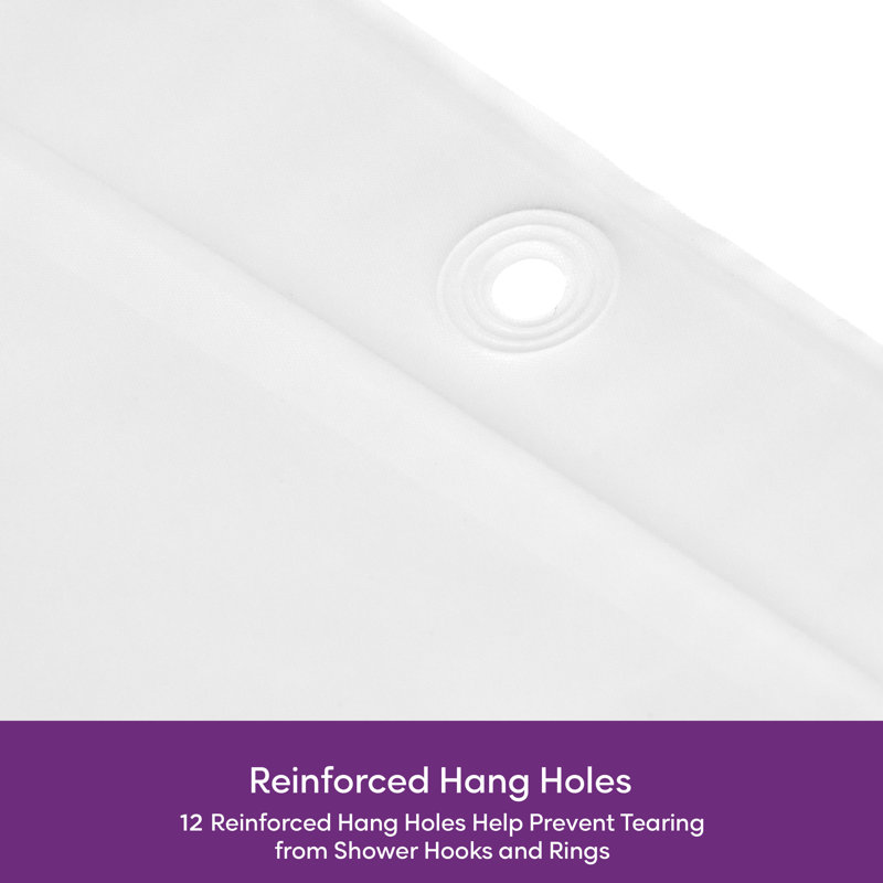 Wayfair Wayfair Basics® PEVA Solid Color Single Shower Liner