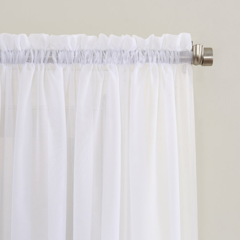 Wayfair Wayfair Basics® Sheer Rod Pocket Curtain Panel