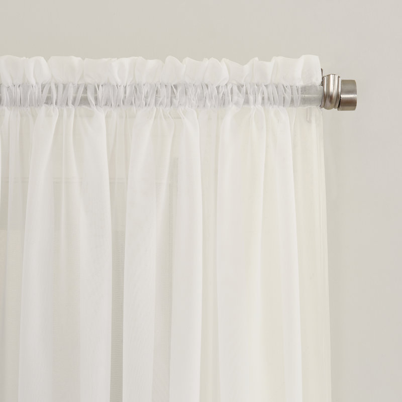 Wayfair Wayfair Basics® Sheer Rod Pocket Curtain Panel