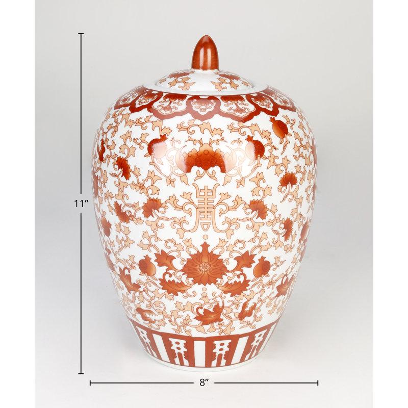 Wayfair Bloomer 11" Porcelain Ginger Jar