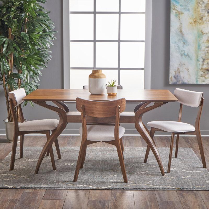 Wayfair Bryona 4 - Person Solid Wood Dining Set