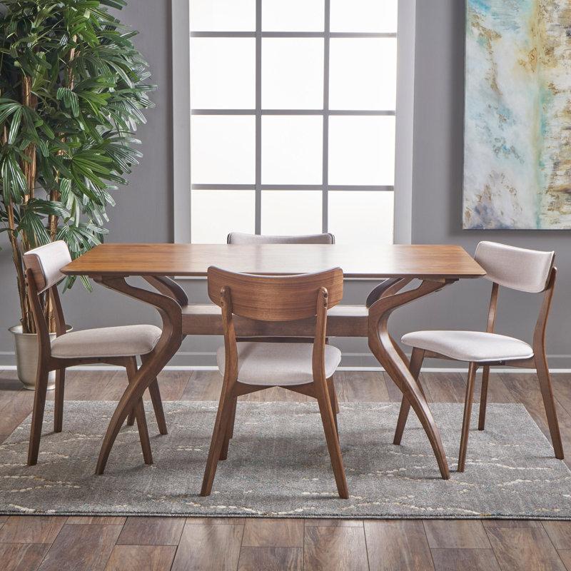 Wayfair Bryona 4 - Person Solid Wood Dining Set