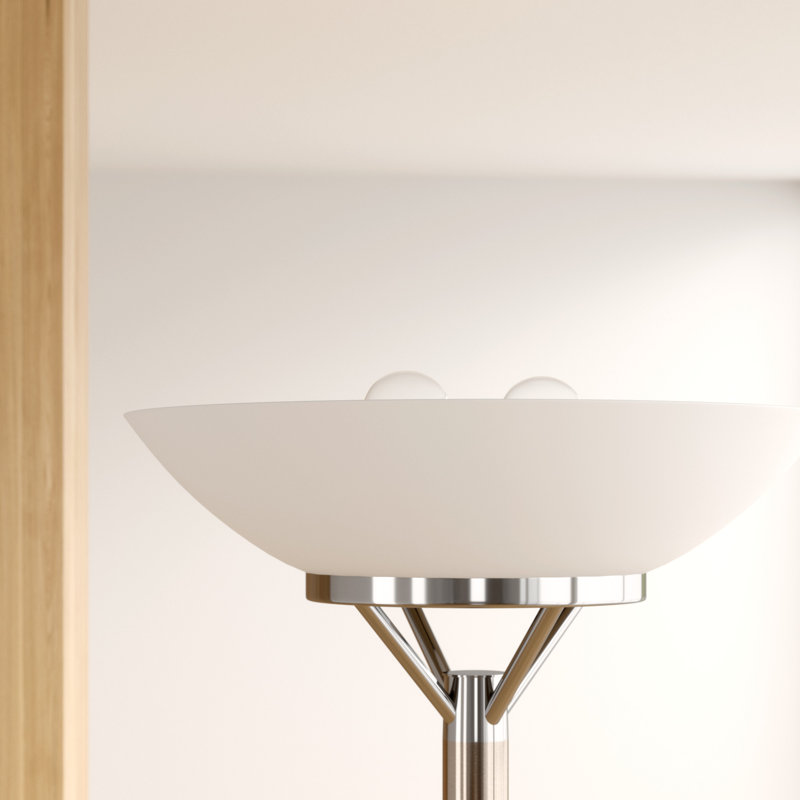 Wayfair Buford 71.5'' Chrome Torchiere Floor Lamp