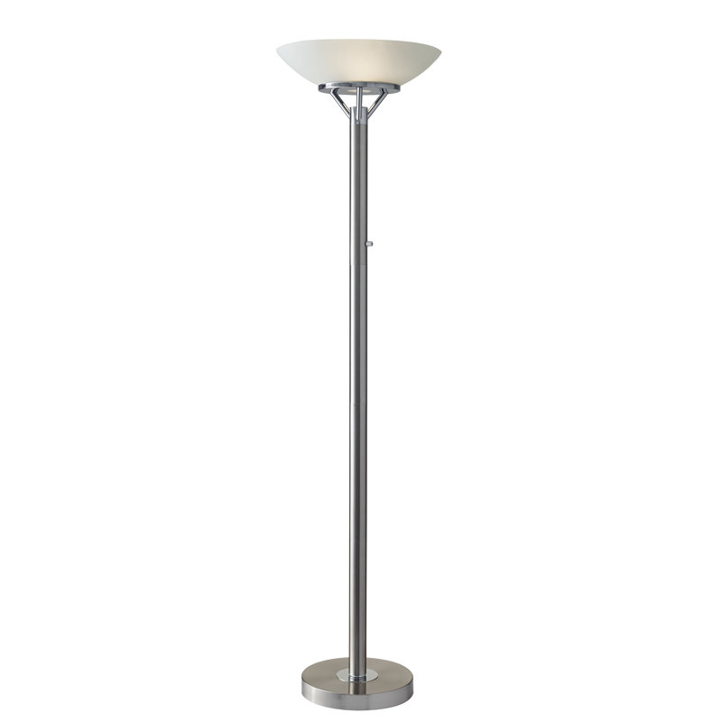 Wayfair Buford 71.5'' Chrome Torchiere Floor Lamp