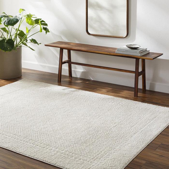 Wayfair Calvo Ivory/Off-White Area Rug