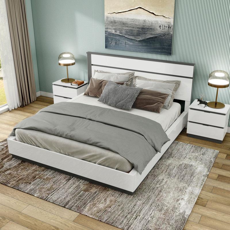 Wayfair Carilla Wood 3-Piece Bedroom Set