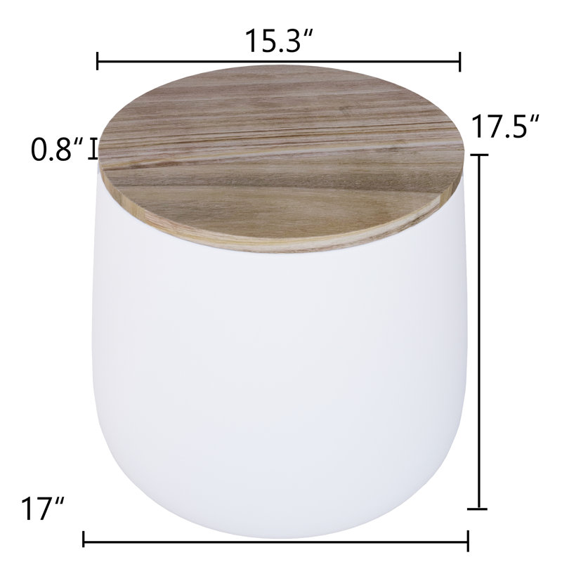 Wayfair Ceeva Round 17'' Outdoor Side Table