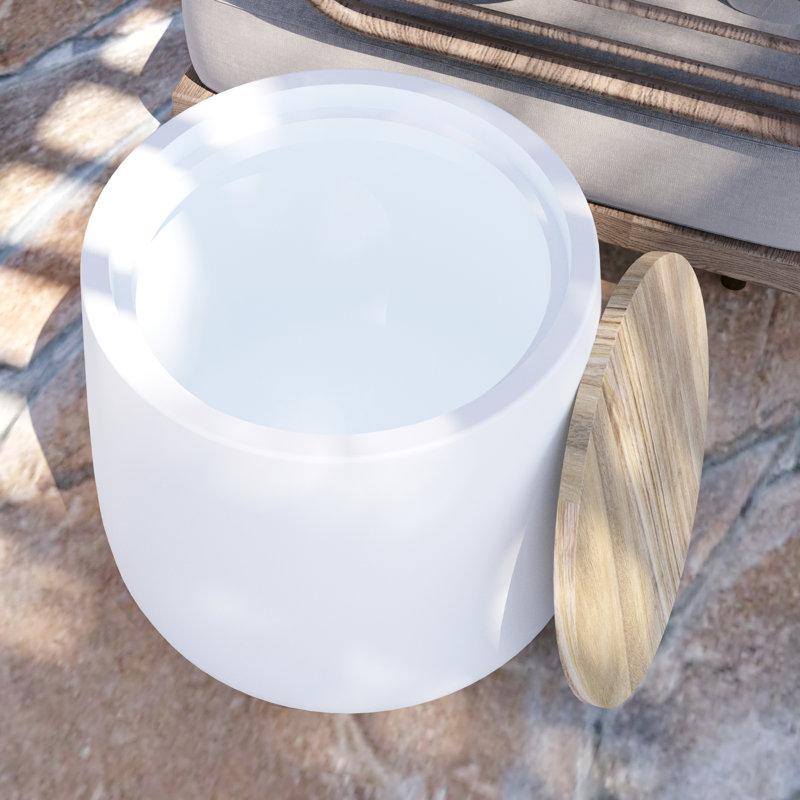 Wayfair Ceeva Round 17'' Outdoor Side Table