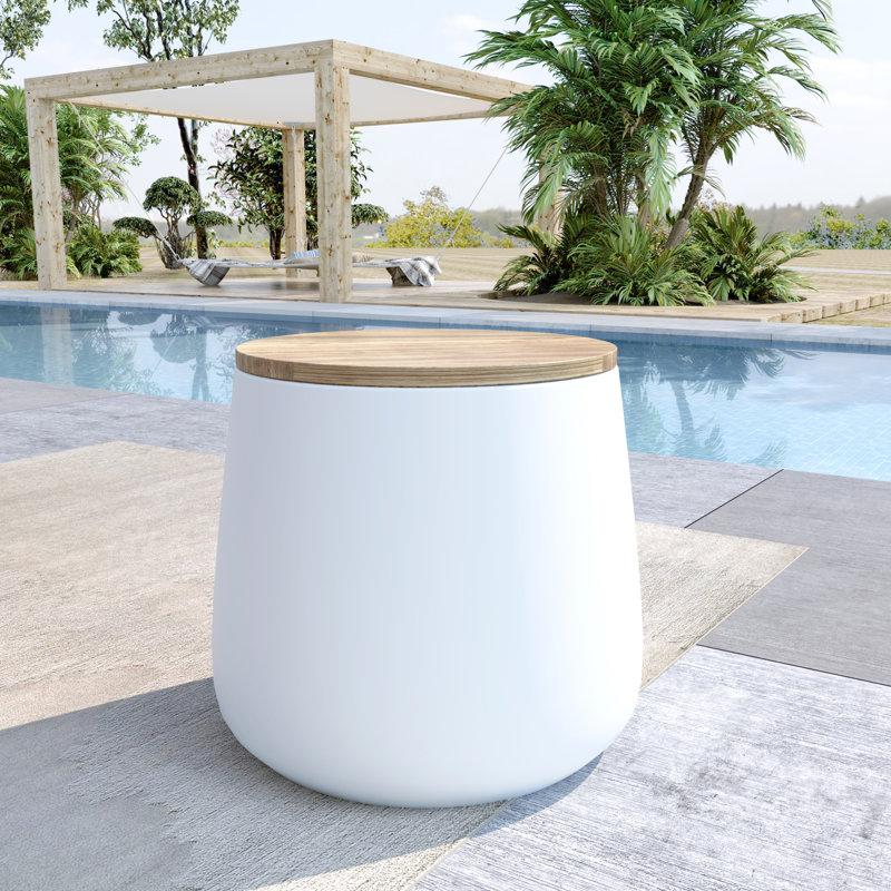 Wayfair Ceeva Round 17'' Outdoor Side Table