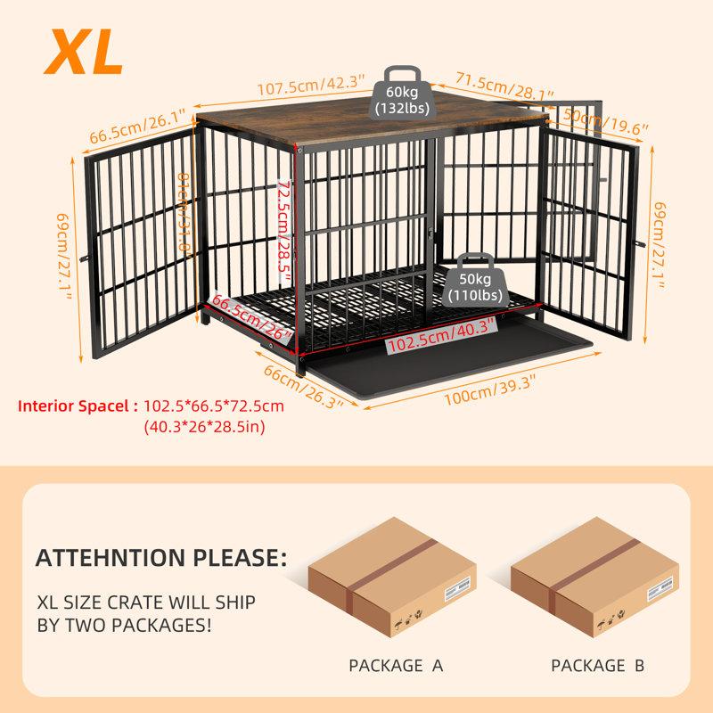 Wayfair Chamiya Furniture Style Pet Crate