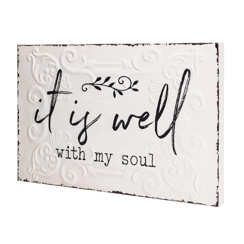 Wayfair Chic Handmade Wall Decor on Metal