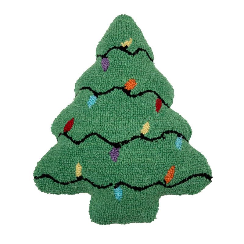 Wayfair Christmas Tree Shaped Hooked pillow