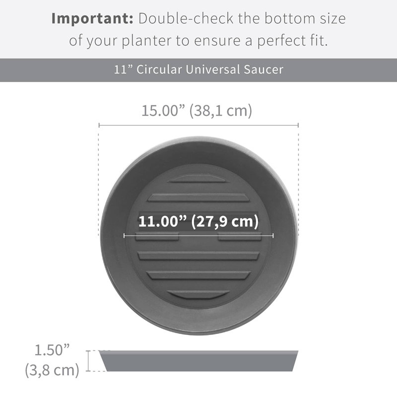 Wayfair Circular Universal Round Planter Saucer