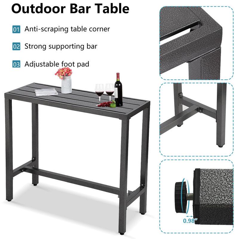 Wayfair Counter Height 36.97'' Iron Bar Table