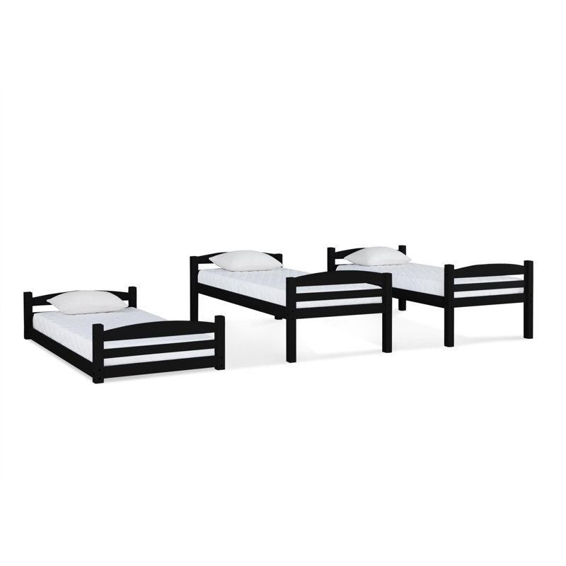 Wayfair Cvyatko Twin Over Twin Triple Bunk Bed
