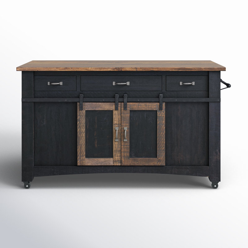 Wayfair Dodge Solid Wood Kitchen Island