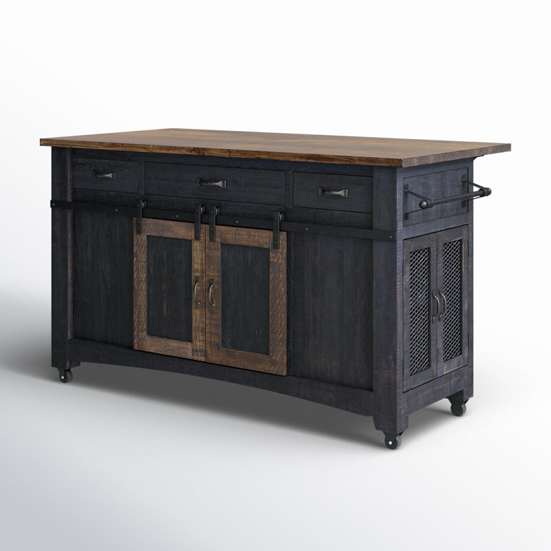 Wayfair Dodge Solid Wood Kitchen Island