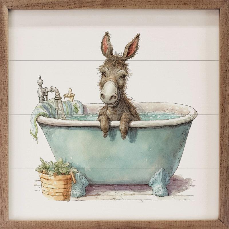 Wayfair Donkey Green Tub White