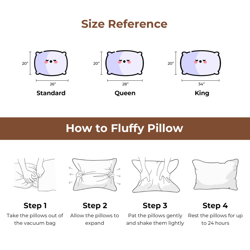 Wayfair Down Blend Medium Pillow (Set Of 2)