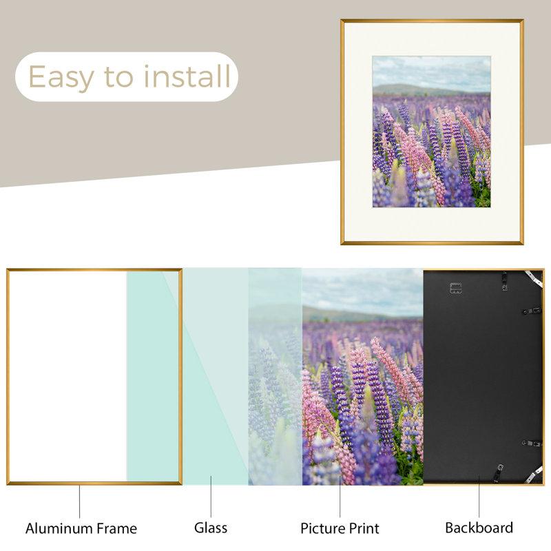 Wayfair Drennon Picture Frame Classic Metal Frames