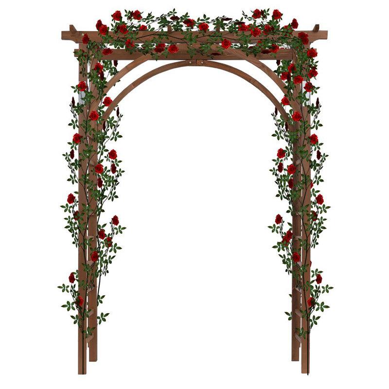 Wayfair Ea 62.99'' W X 23.62'' D Solid Wood Arbor