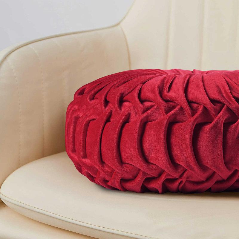 Wayfair Echo Buttons Velvet Throw Pillow (Set Of 2)
