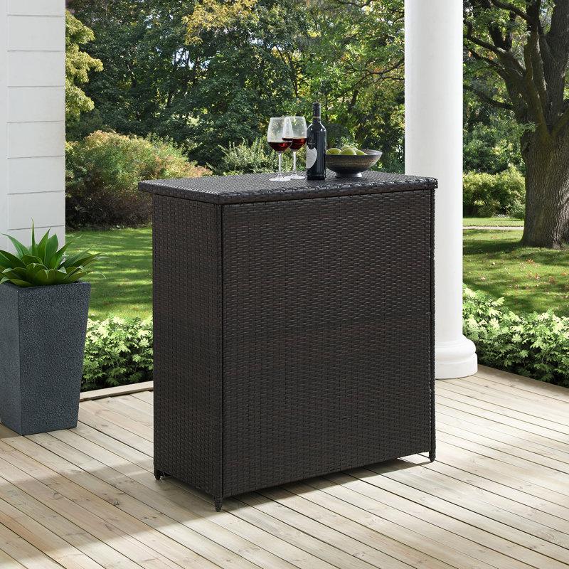 Wayfair Emit Wicker Bar Table