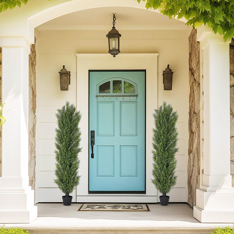 Wayfair Faux Cedar Plant in Pot (Set of 2)