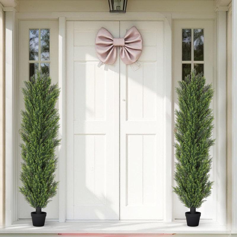 Wayfair Faux Cedar Plant In Pot (Set Of 2)