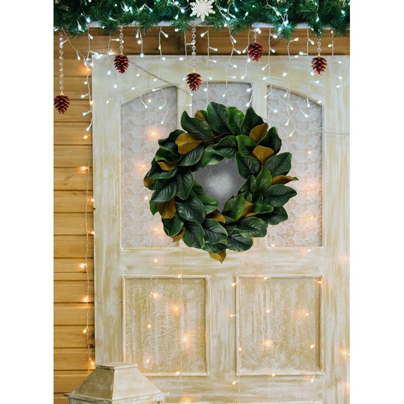 Wayfair Faux Magnolia Silk 24'' Wreath