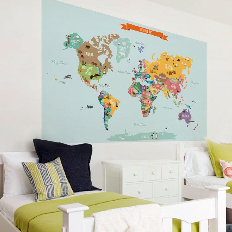 Wayfair Geography Non-Wall Damaging Accent