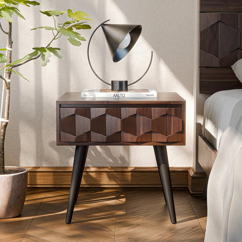 Wayfair Georgina 1 - Drawer Solid Wood Nightstand