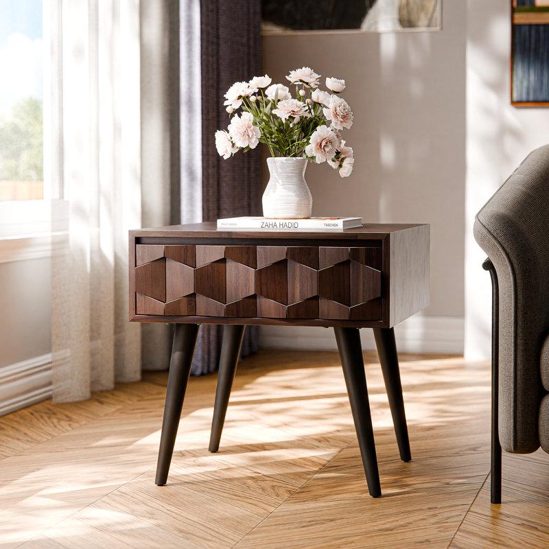 Wayfair Georgina 1 - Drawer Solid Wood Nightstand