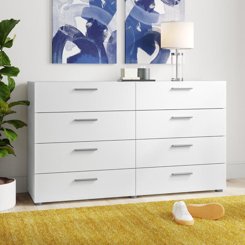Wayfair Gianna 8 Drawer 55.12" W Double Dresser