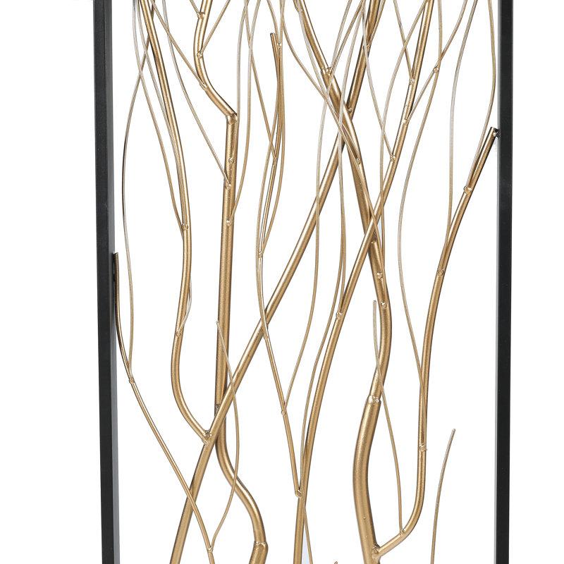 Wayfair Gold Metal Branch Wall Decor Set (Set Of 2)