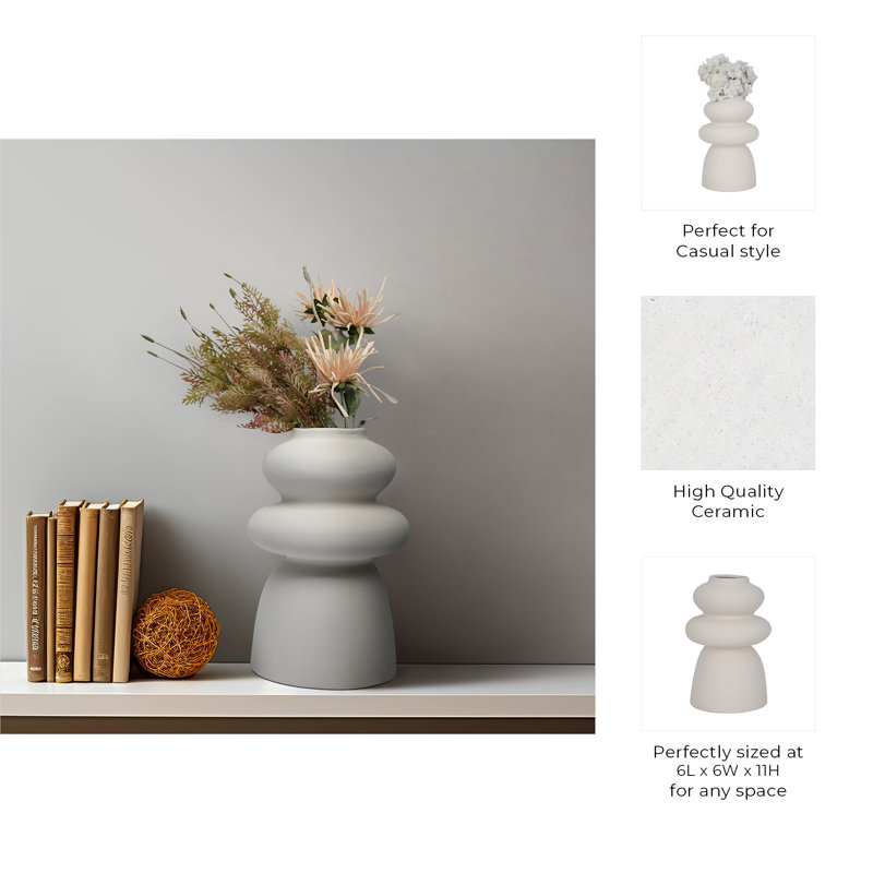 Wayfair Handmade Ceramic / Porcelain Table Vase