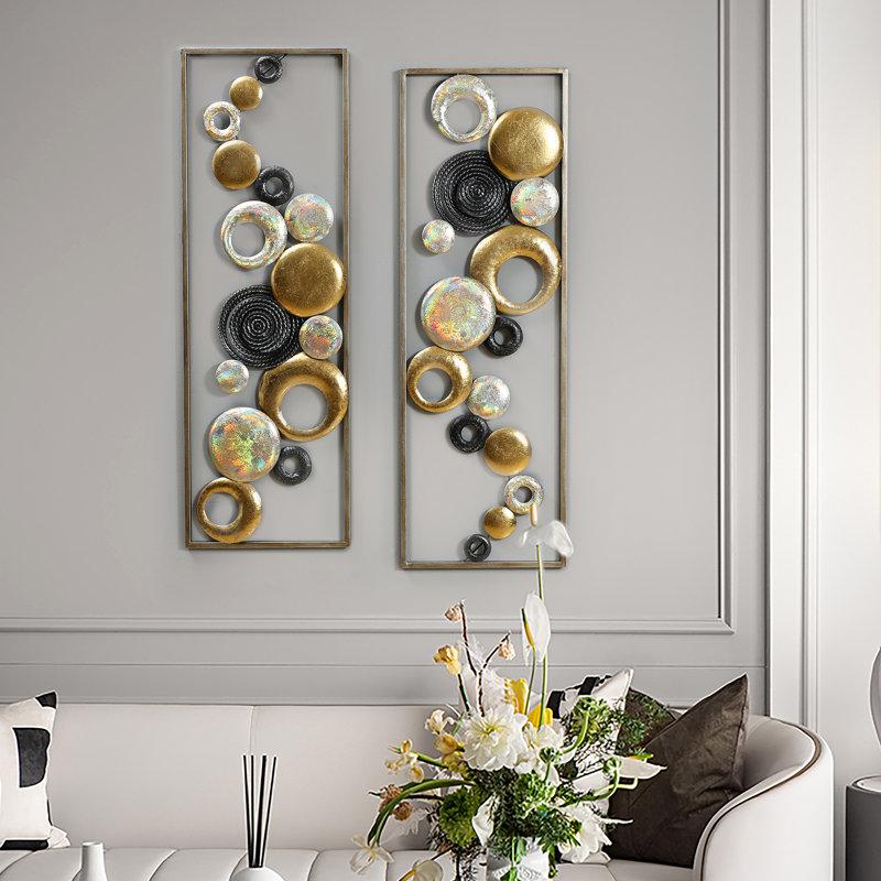 Wayfair Handmade Glam Abstract Wall Decor On Metal
