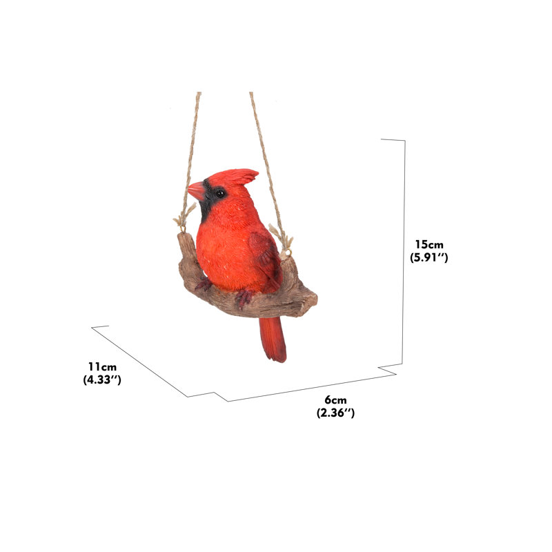 Wayfair Hanging Cardinal On A Branch