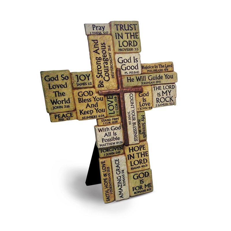 Wayfair Havan Stacked Tabletop Cross