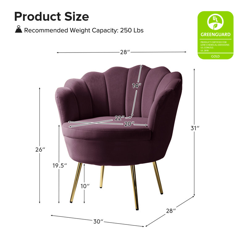 Wayfair Hendrix Velvet Accent Chair