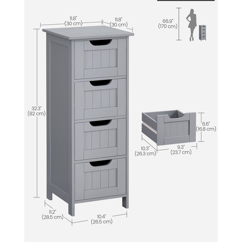 Wayfair Holtby Freestanding Bathroom Cabinet