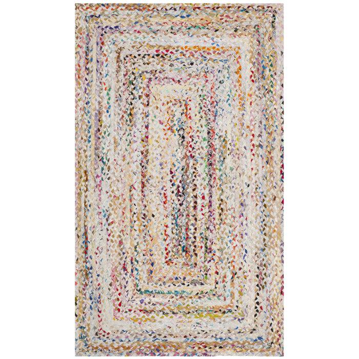 Wayfair Hurst Hand Woven Cotton Abstract Rug