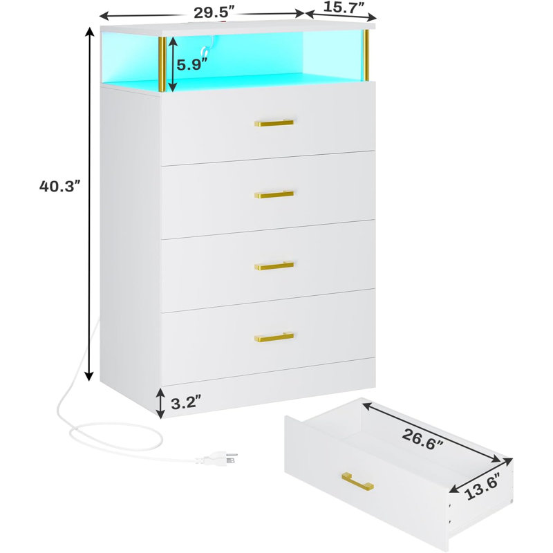 Wayfair Jahlisa 29.5'' W 4 - Drawer Dresser