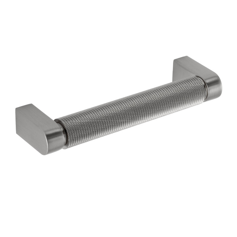 Wayfair Kent Knurled 12" Satin Nickel Bar Pull