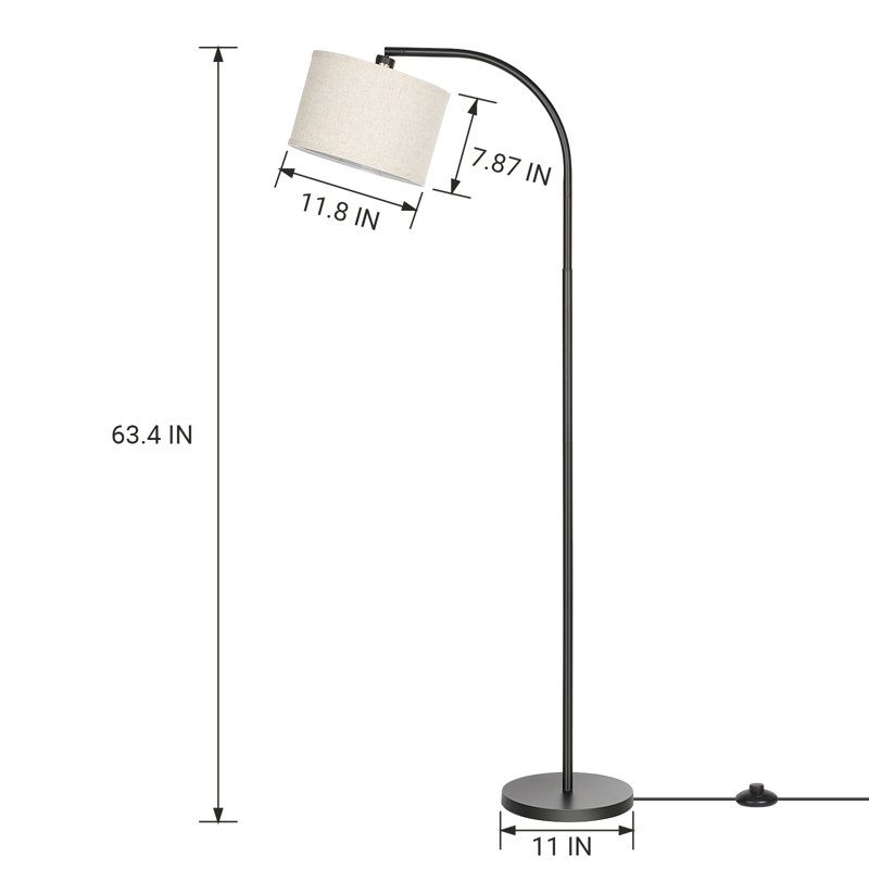 Wayfair Kjeld 63" Arched Floor Lamp