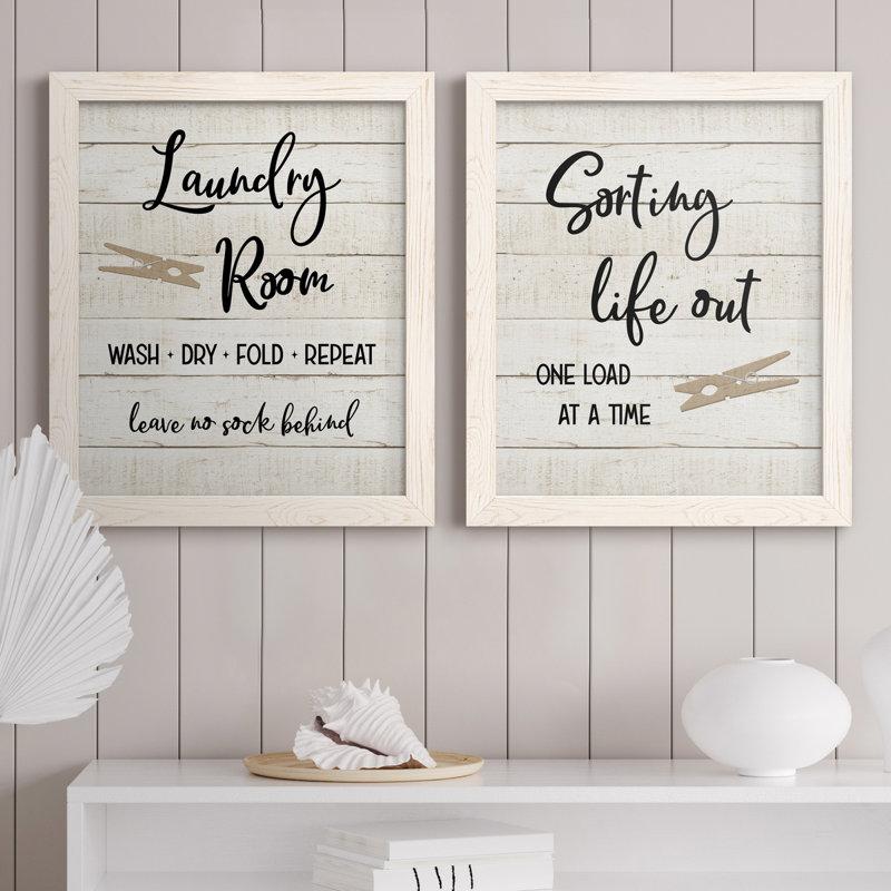 Wayfair " Laundry Pin I " 2 - Pieces