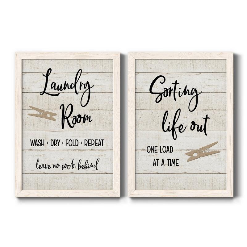 Wayfair " Laundry Pin I " 2 - Pieces