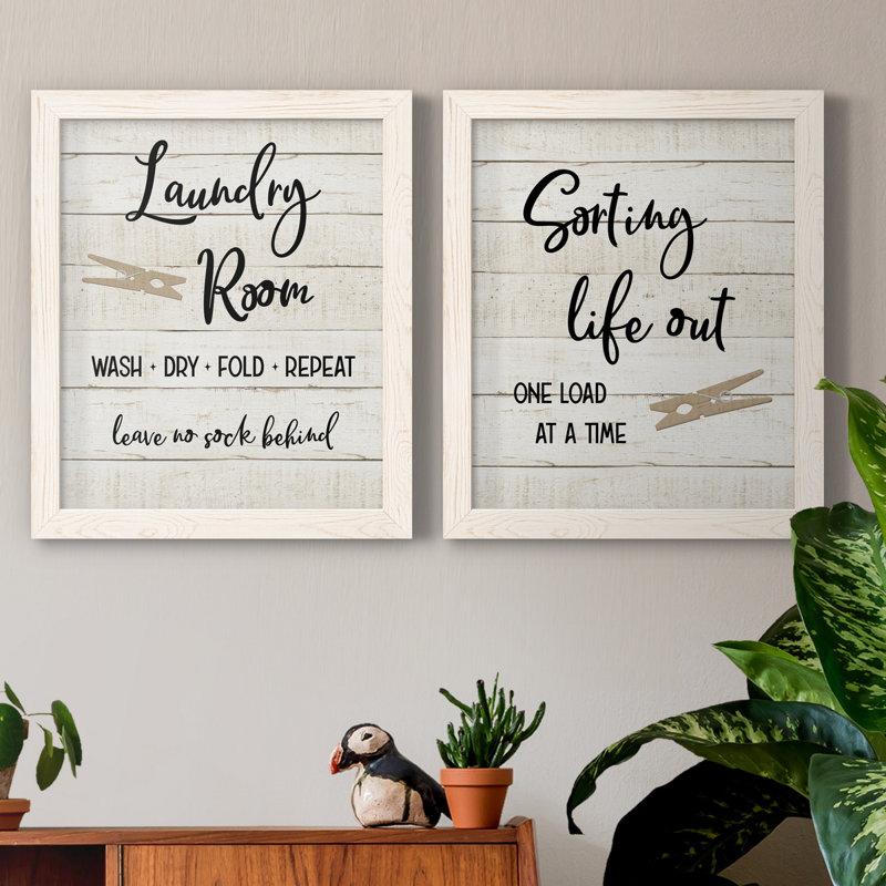 Wayfair " Laundry Pin I " 2 - Pieces