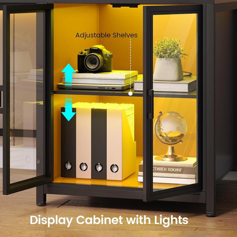 Wayfair Lelynn Computer Desk With Power Outlet