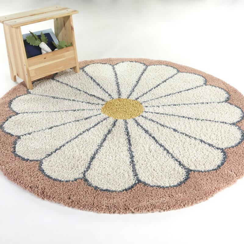 Wayfair Lily Kids Flower Shag Area Rug